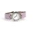 Bulgari Pulseira de couro com aço e diamantes brancos - vista 2
