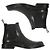 Dior Herren Embassy Leder Chelsea Stiefel Schwarz - Ansicht 2