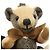 Burberry Portachiavi in cashmere a quadri beige con papillon Thomas Bear Marrone - vista 6