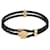 Versace Medusa Gold schwarzes Lederarmband  - Ansicht 3