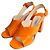 Prada Sandali in vernice arancione