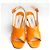 Prada Sandali in vernice arancione - vista 2