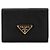 Prada Saffiano Leather Triangle Logo Wallet Black - view 2