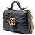 Gucci Borsa a spalla Marmont Mini con manico superiore Nero - vista 2