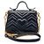 Gucci Borsa a spalla Marmont Mini con manico superiore Nero - vista 3