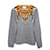 Gucci Tiger-Intarsien-Strickpullover mit langen Ärmeln Braun