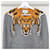 Gucci Tiger-Intarsien-Strickpullover mit langen Ärmeln Braun - Ansicht 4