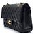 Chanel Classico Medio in Pelle di Agnello Nero - vista 2