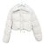 Miu Miu Suéter cropped acolchoado de corduroy Prata