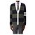 Thom Browne V-Neck Cardigan aus Baumwolle Rugby Bar Rose Icon Grün