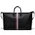 Thom Browne Bolsa de viagem em couro pebble grain Preto - vista 4
