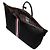 Thom Browne Bolsa de viagem em couro pebble grain Preto - vista 8
