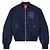 Kenzo Reversible bestickte Denim-Bomberjacke Blau - Ansicht 4