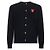 Comme Des Garcons Rundhals-Doppelpullover in Burgunder mit AX-Emblem - Ansicht 4