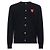 Comme Des Garcons Rundhals-Doppelpullover in Burgunder mit AX-Emblem - Ansicht 5
