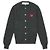 Comme Des Garcons Rundhals-Doppelburgunder-Emblem-Strick AX - Ansicht 4