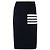 Thom Browne Pantalones de lana merina Stripe Link Stitch Azul