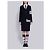 Thom Browne Pantalones de lana merina Stripe Link Stitch Azul - vista 11