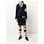 Thom Browne Pantalones de lana merina Stripe Link Stitch Azul - vista 25