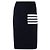 Thom Browne Pantalones de lana merina Stripe Link Stitch Azul - vista 26