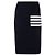 Thom Browne Pantalones de lana merina Stripe Link Stitch Azul - vista 4