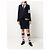 Thom Browne Pantalones de lana merina Stripe Link Stitch Azul - vista 5