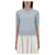 Thom Browne Stitch Pointel Bar T-Shirt Blau