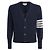 Thom Browne Luna New Year Horse Intarsia V-Neck Wool Sweater