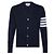 Thom Browne Klassische Cashmere-V-Ausschnitt-Cardigan Blau - Ansicht 4