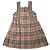 Burberry Abito Jumper a Quadri per Bambini Marrone