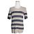 Burberry Britt Marineblau gestreifter Stricktop