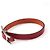 Hermès Pulsera Hapi reversible con hebilla plateada naranja roja - vista 2