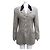 Versace Women's Collar Wool Check Jacket