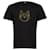 Moncler Baumwoll-T-Shirt mit Monogramm Schwarz
