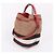 Burberry Borsa a spalla in tela a quadri rossi Ashby Marrone - vista 8
