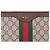 Gucci GG Supreme Ophidia Portfolio Clutch Bag Marrone - vista 2