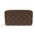 Louis Vuitton Monogramm Canvas Zippy Organizer Geldbörse Schwarz