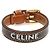 Céline Bracciale da Donna in Pelle di Vitello Tan Triope Marrone