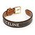Céline Bracciale da Donna in Pelle di Vitello Tan Triope Marrone - vista 4