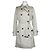 Burberry Abrigo Padding Trench Brit Castaño