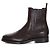 Brunello Cucinelli Stivali Chelsea in mogano Nero - vista 3