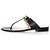 Gucci Sandali infradito in pelle Horsbit Multicolore - vista 3