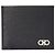 Salvatore Ferragamo NERO Double Gancini Wallet Silver Black