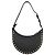 Valentino Borsa hobo mini Lockstud in pelle granulata Nero