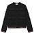 Thom Browne Merinowoll-Pullover mit Rundhalsausschnitt und Tartan-Jacquard-Einlage Schwarz