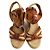 Isabel Marant Sandali con zeppa in rafia Multicolore - vista 2