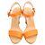 Ralph Lauren Orange Strap Sandale - Ansicht 3