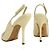 Gucci Slingback em verniz creme Dourado - vista 5
