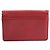 Tory Burch Burgundy Embossed Flap Shoulder Card Wallet Set Red - view 6