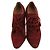Hermès Botines de ante burdeos con cordones Negro - vista 2